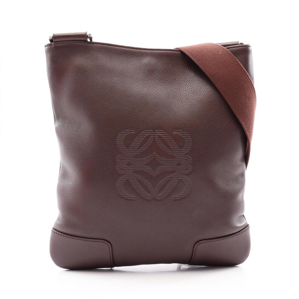 Loewe Anagram Shoulder Bag/Handbag, Leather, Women's, Brown